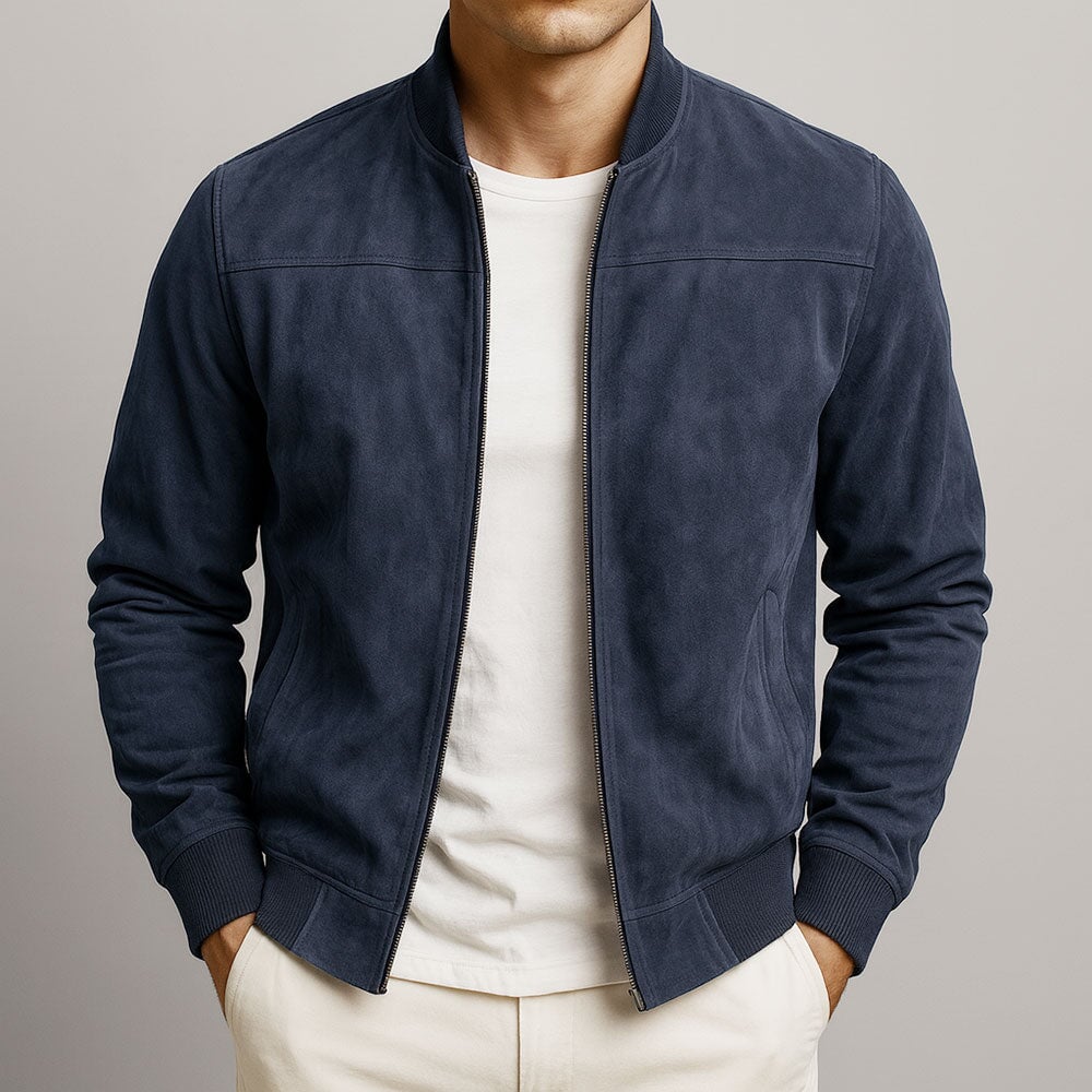 Chaqueta de ante elegante