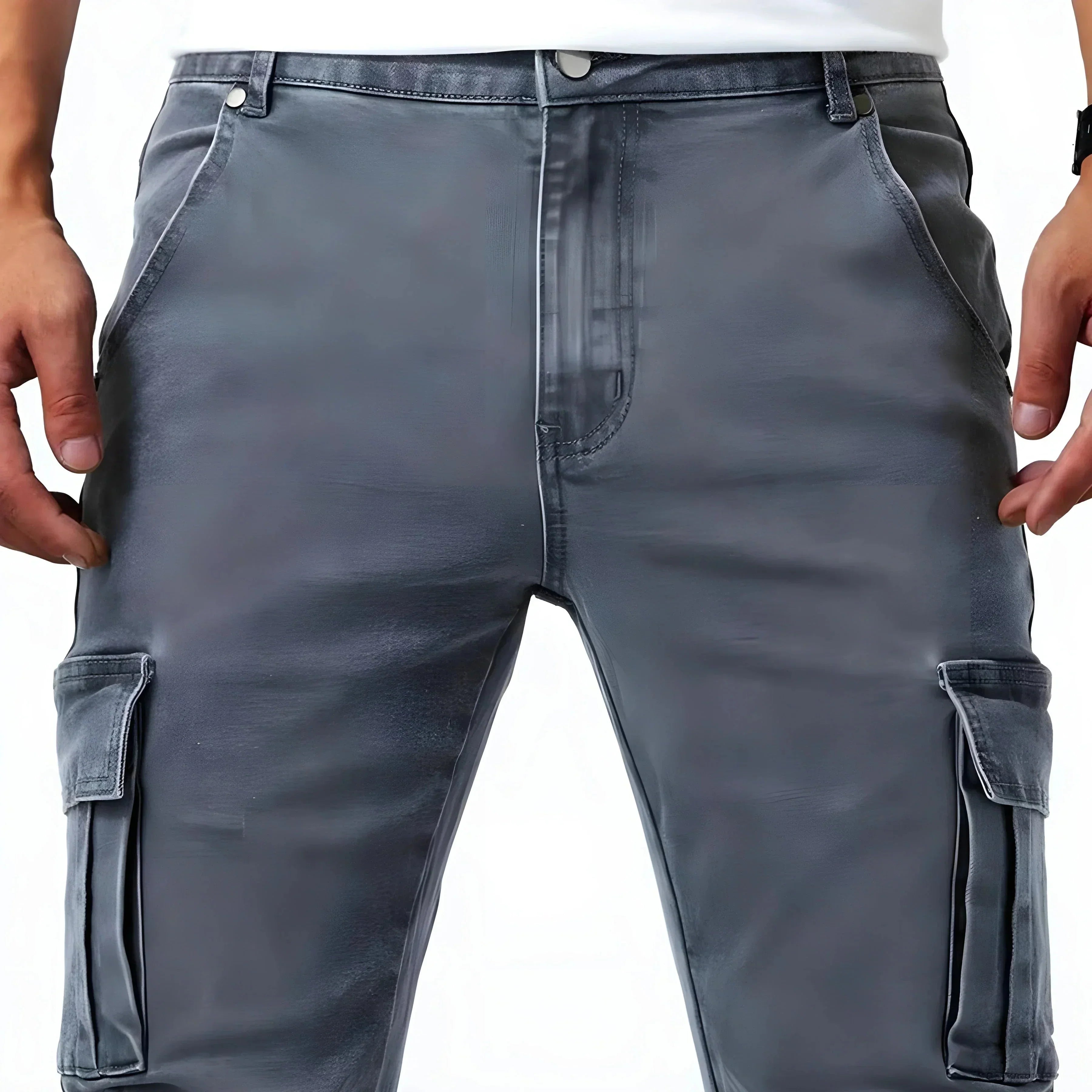 Pantalón cargo elástico