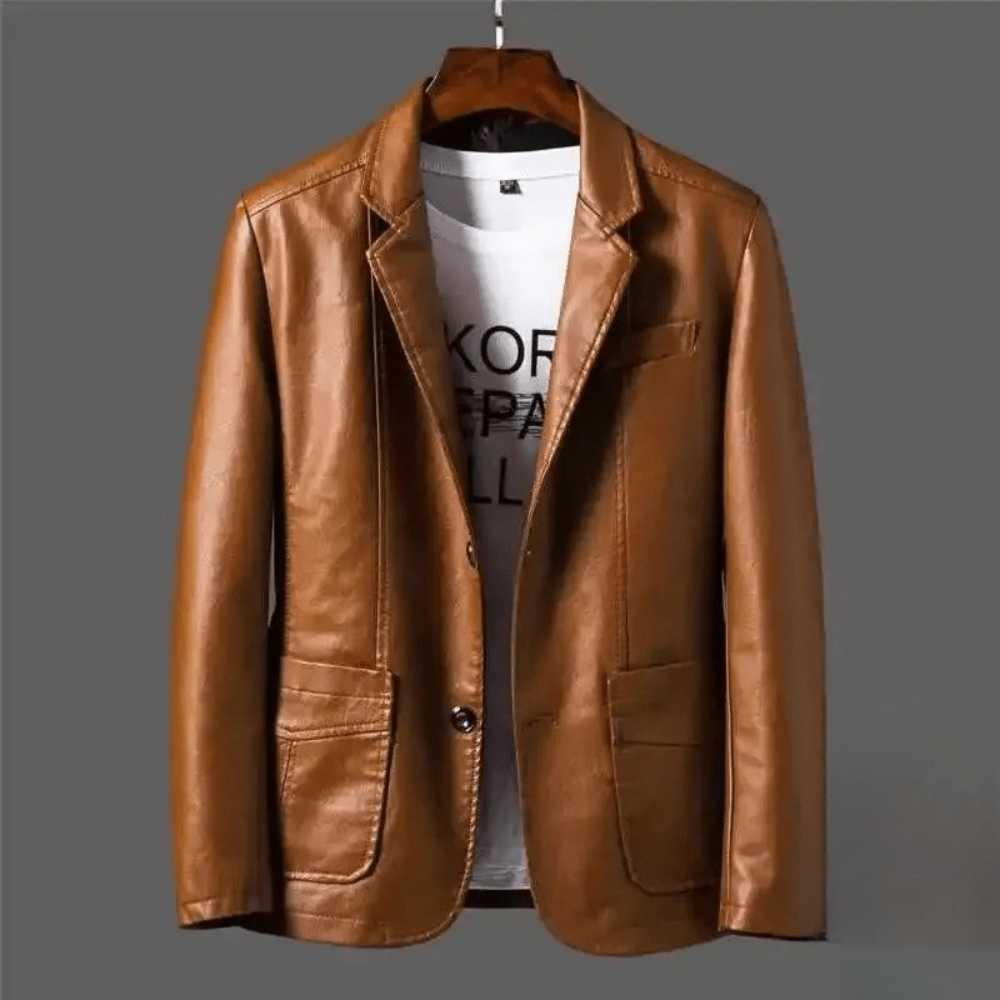 Chaqueta de cuero premium