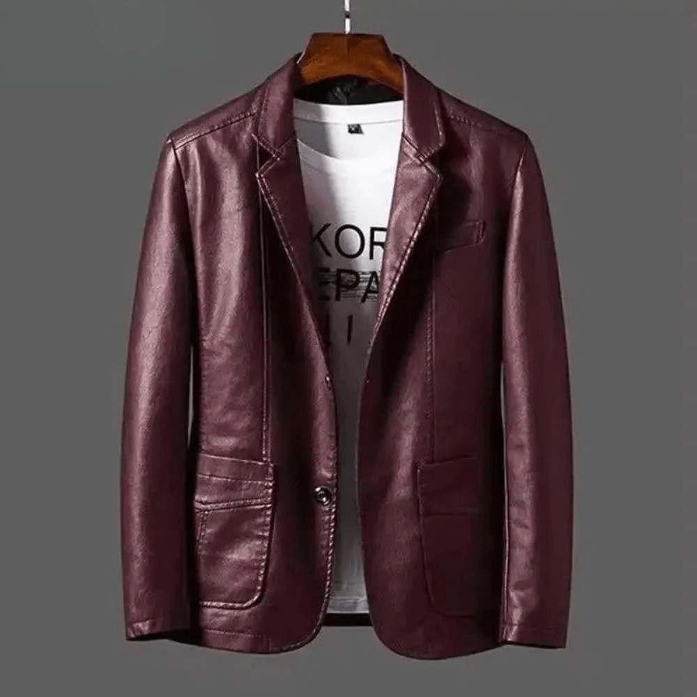 Chaqueta de cuero premium