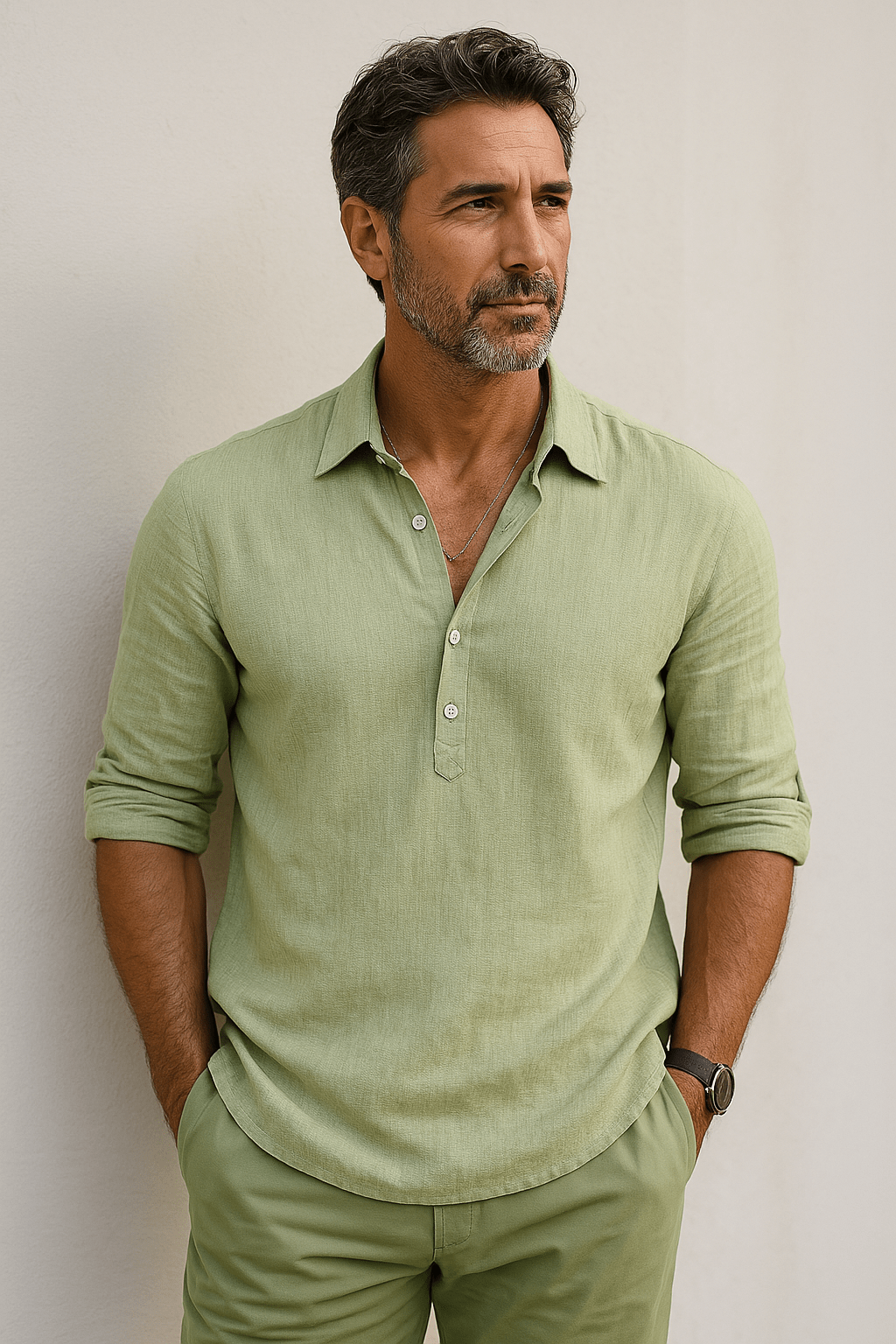 Camisa de lino premium