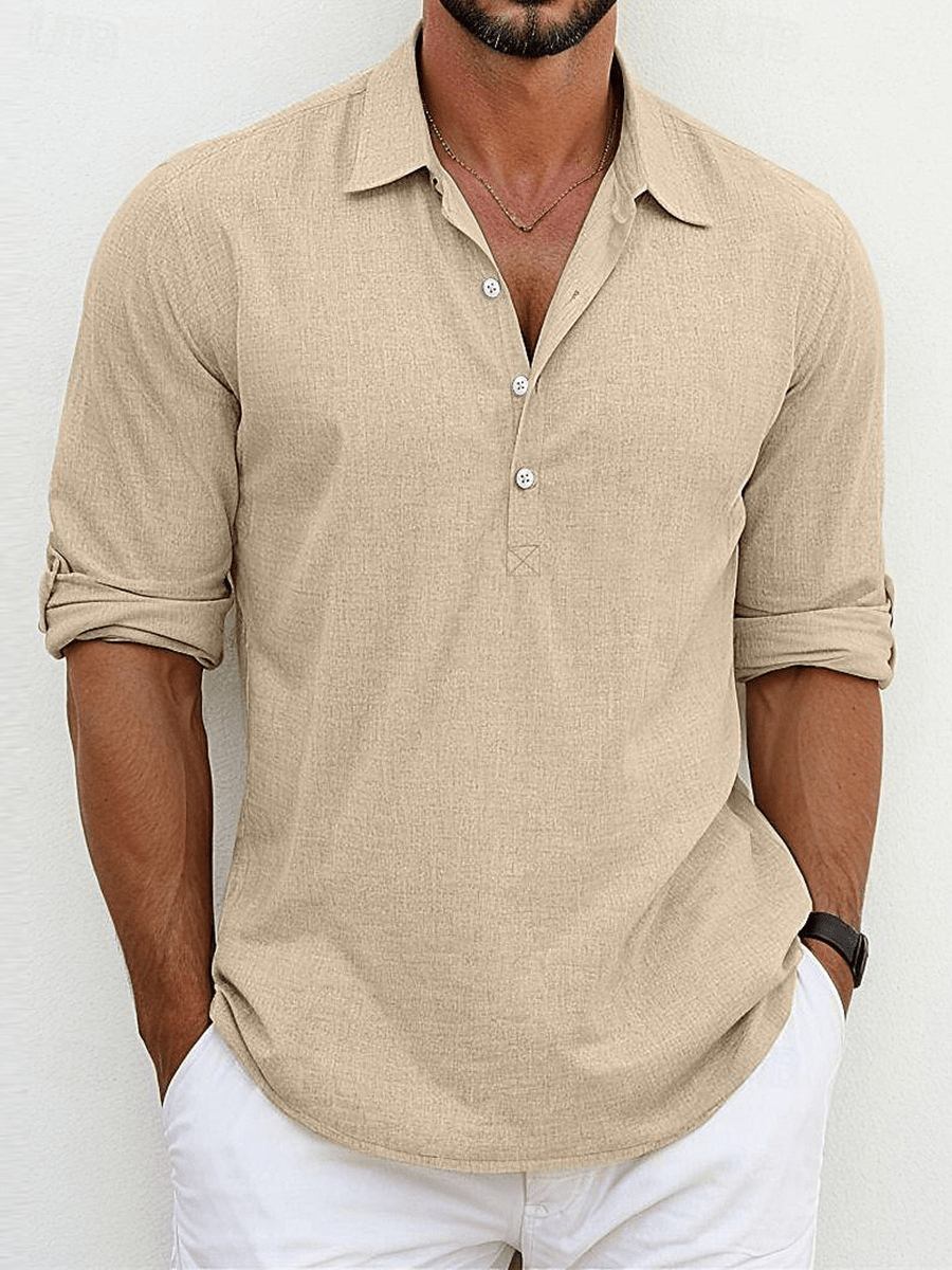 Camisa de lino premium