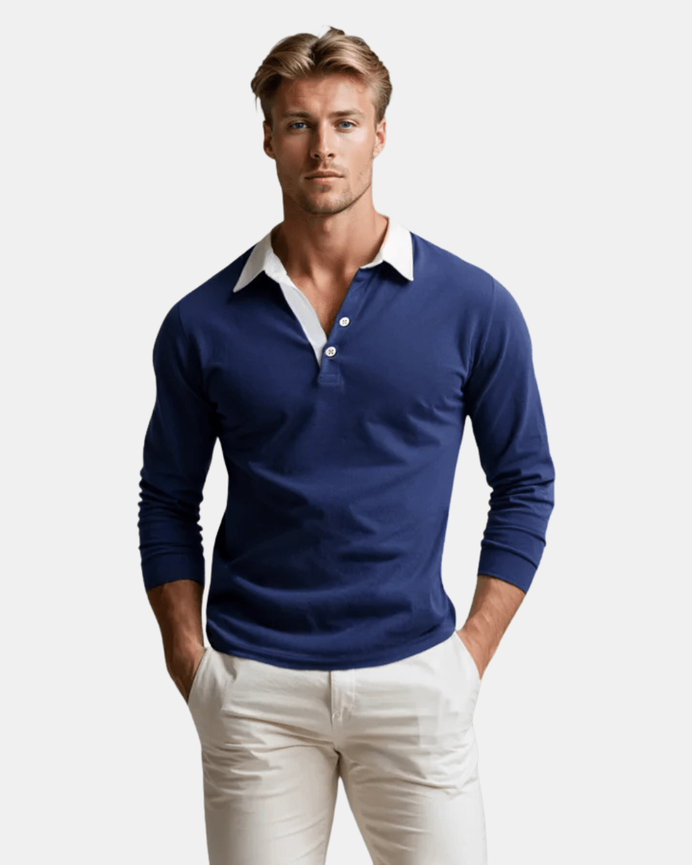 Jersey polo casual