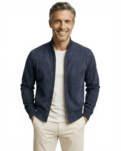 Chaqueta de ante elegante