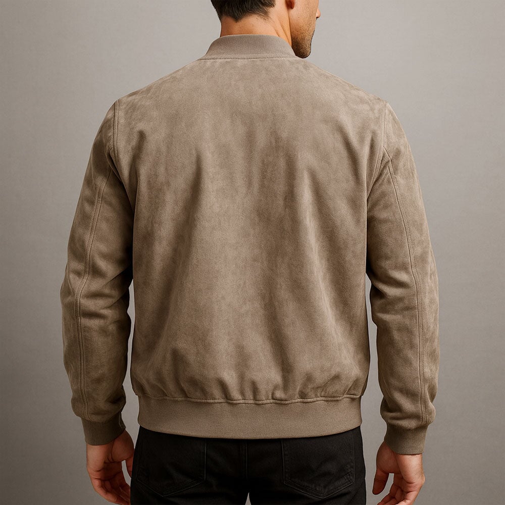 Chaqueta de ante elegante
