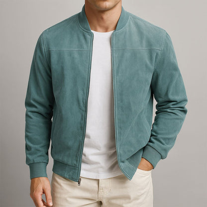Chaqueta de ante elegante
