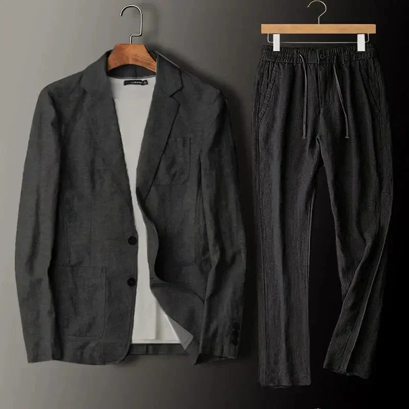 Conjunto de lino elegante