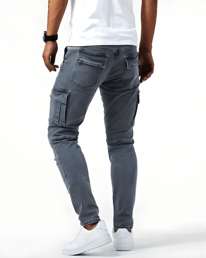 Pantalón cargo elástico
