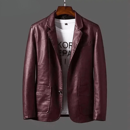 Chaqueta de cuero premium