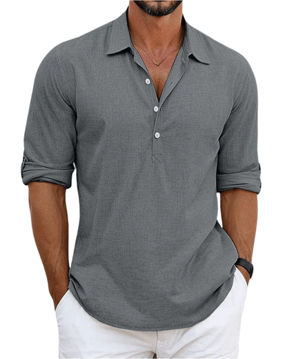 Camisa de lino premium