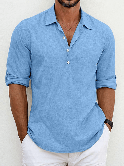 Camisa de lino premium