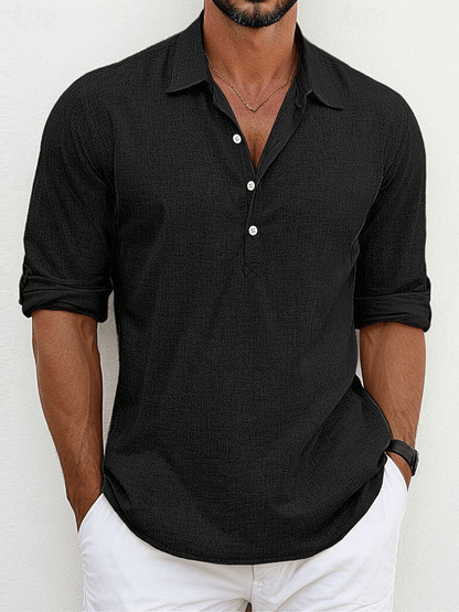 Camisa de lino premium