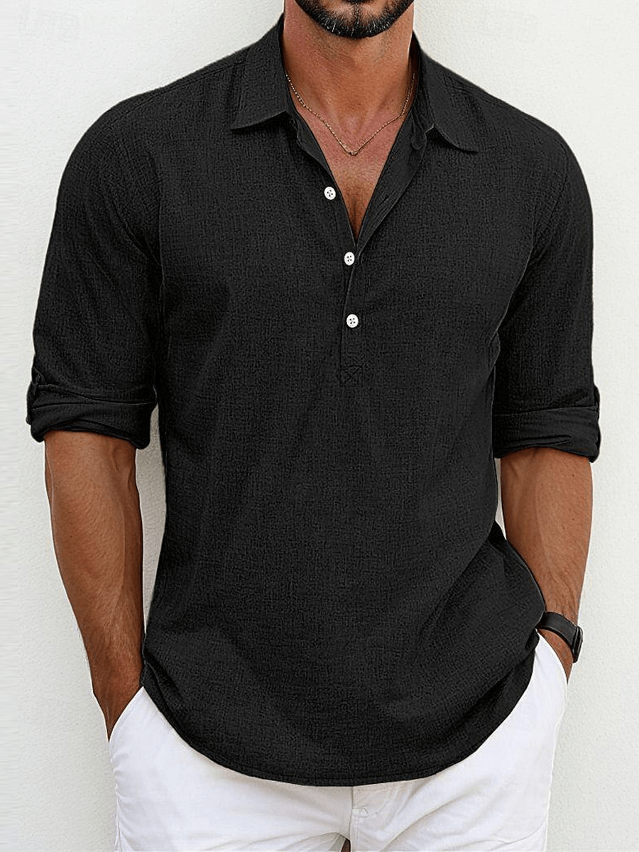Camisa de lino premium