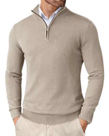 Jersey con cuello de cremallera